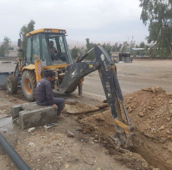 اصلاح و توسعه ۳۳۵  متر شبکه آب در شهر صالح آباد  